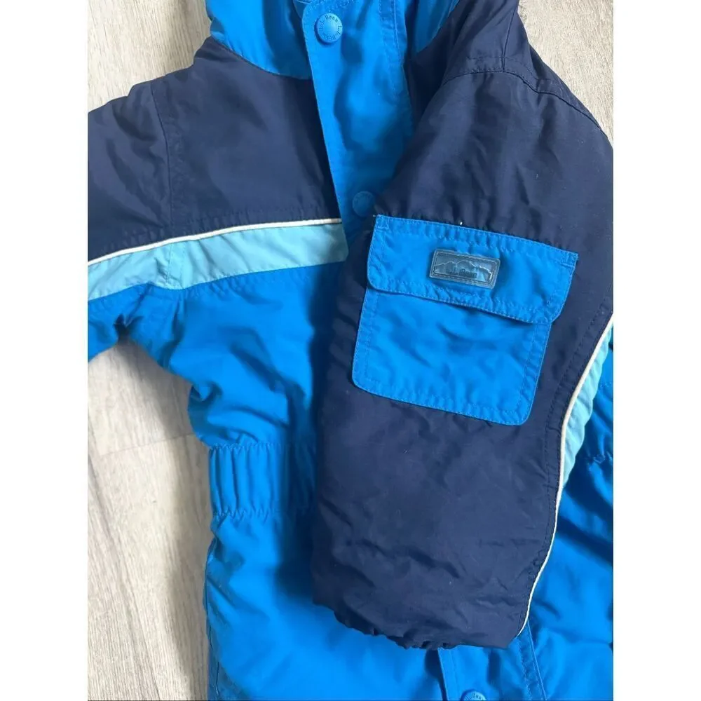 LL BEAN 2T Toddler Blue Cold Buster Snow Suit